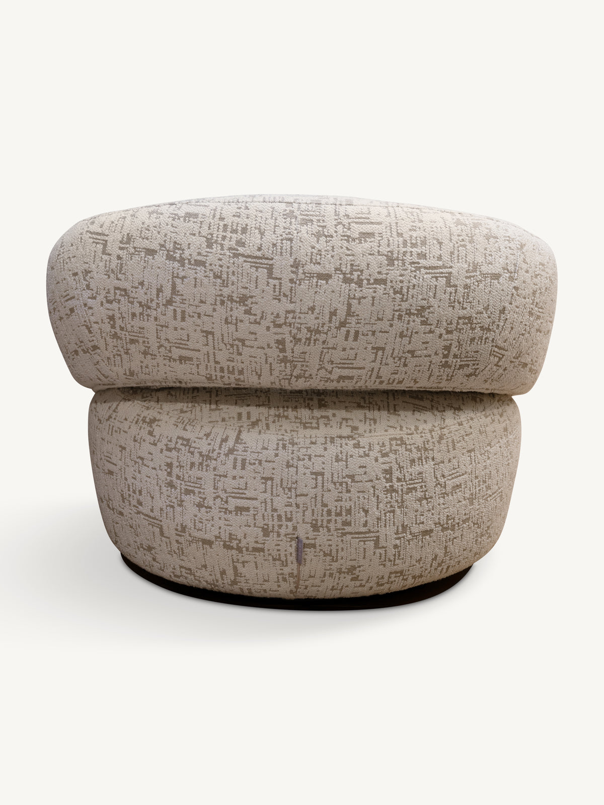 Swivel chair HAZEL 91x83x74cm textured sand