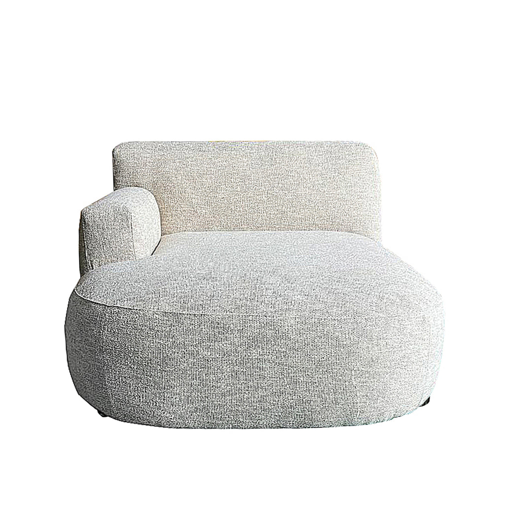 Outdoor-Chaiselongue links MOLLY 123x156x77cm beige
