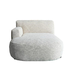 Outdoor chaise lounge left MOLLY 123x156x77cm beige
