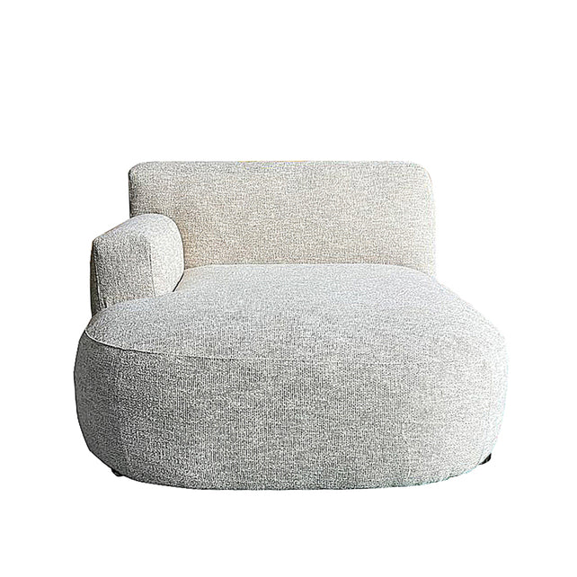 Outdoor-Chaiselongue links MOLLY 123x156x77cm beige