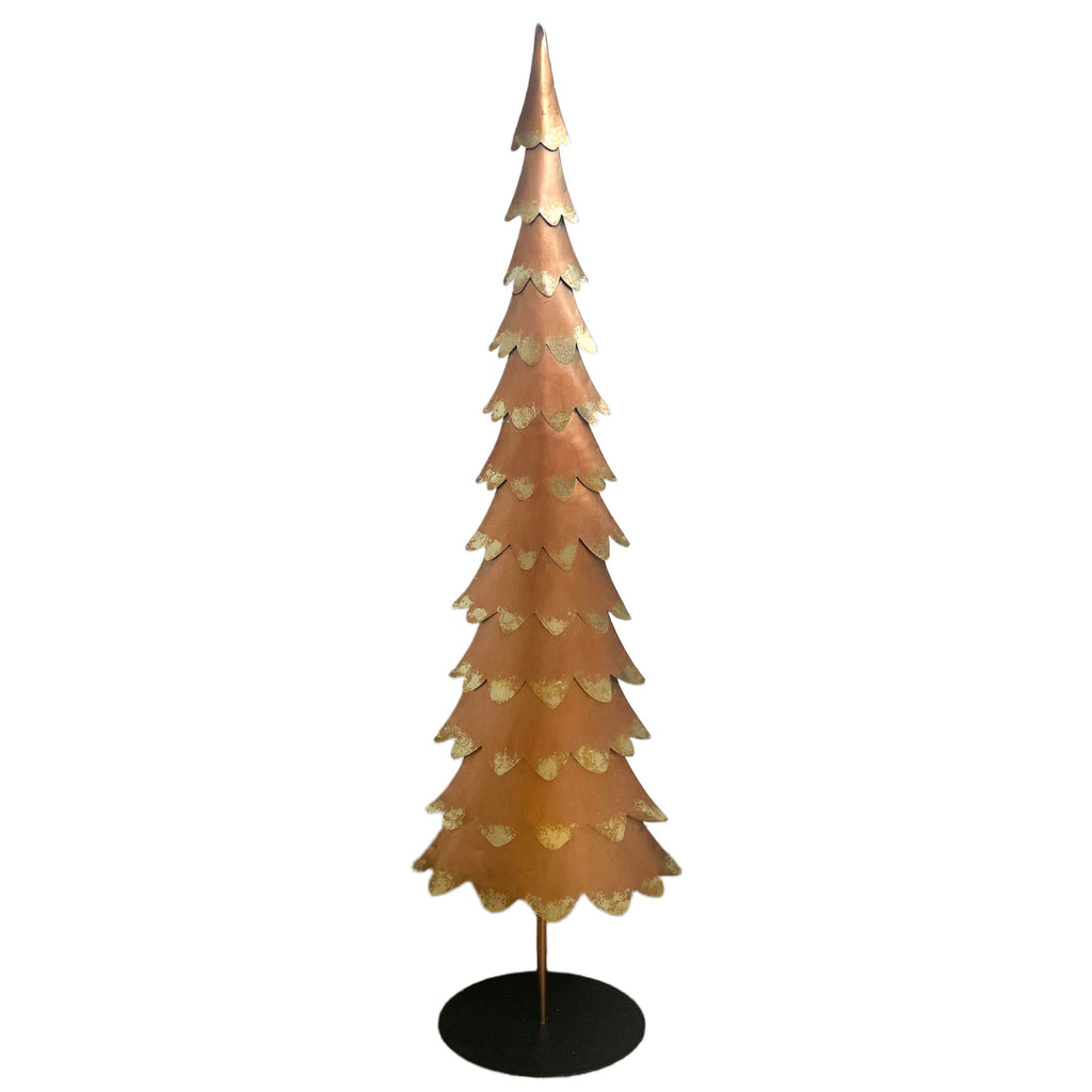 Decorative tree gold metal 28x14x94