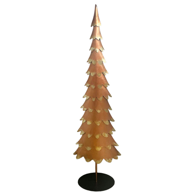 Decorative tree gold metal 28x14x94