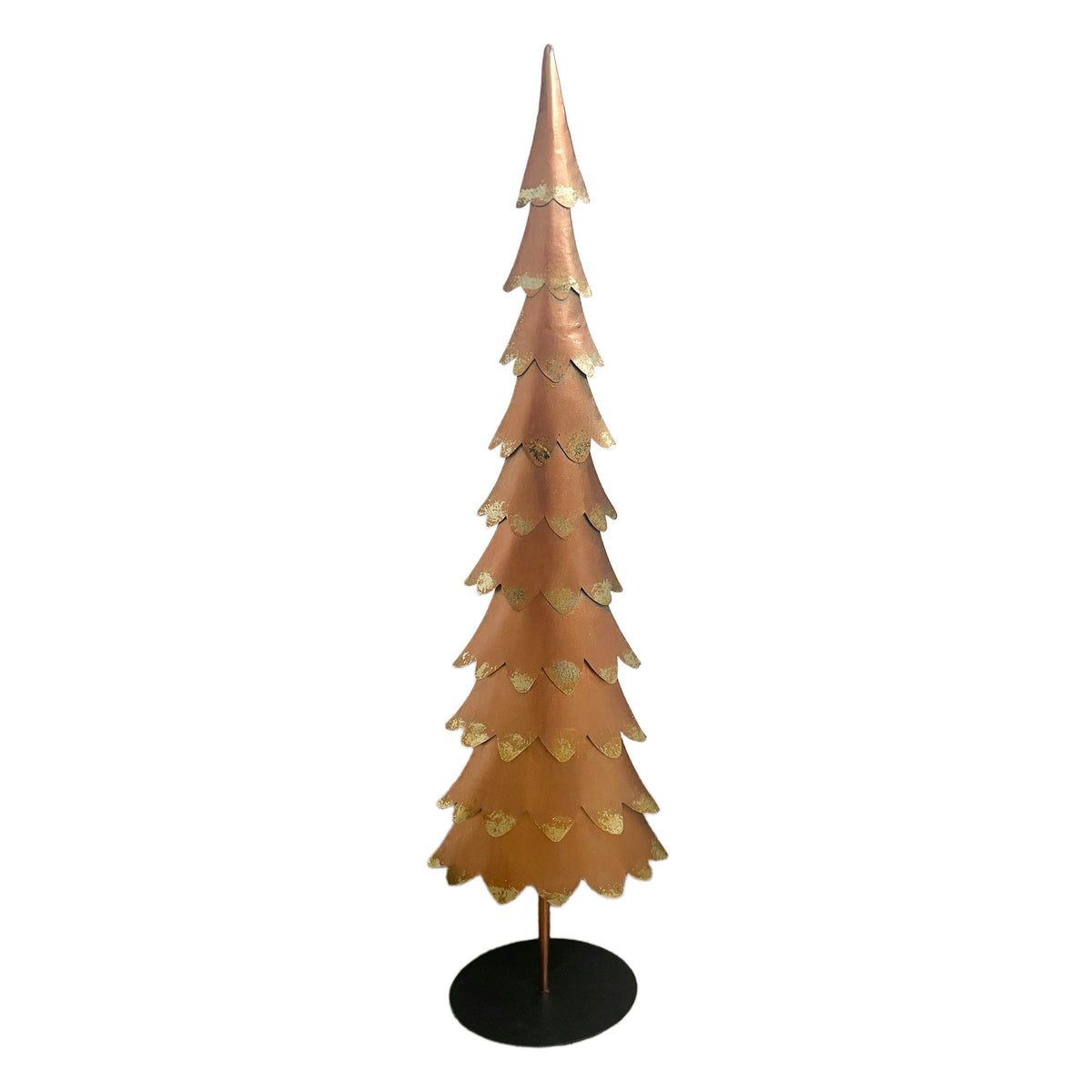 Decorative tree gold metal 21x12x77