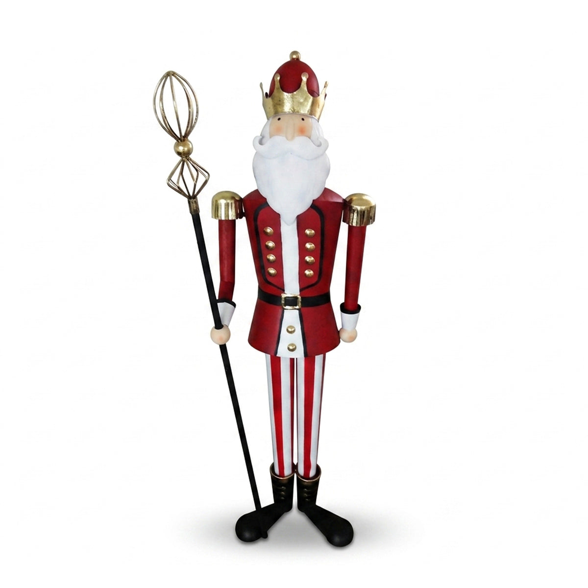Decoratieve notenkraker SOLDAT 45x28x135cm rood