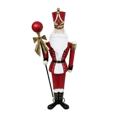 Decorative nutcracker GARDE 45x28x132cm red