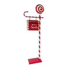 Decorative mailbox COURRIER 45x20x133cm red