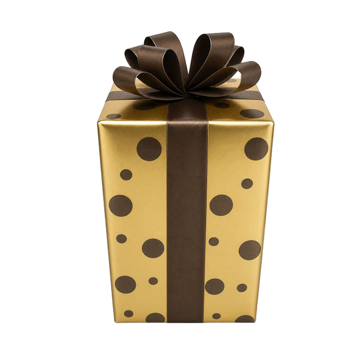 Decorative gift SURPRISE 18x18x40cm brown