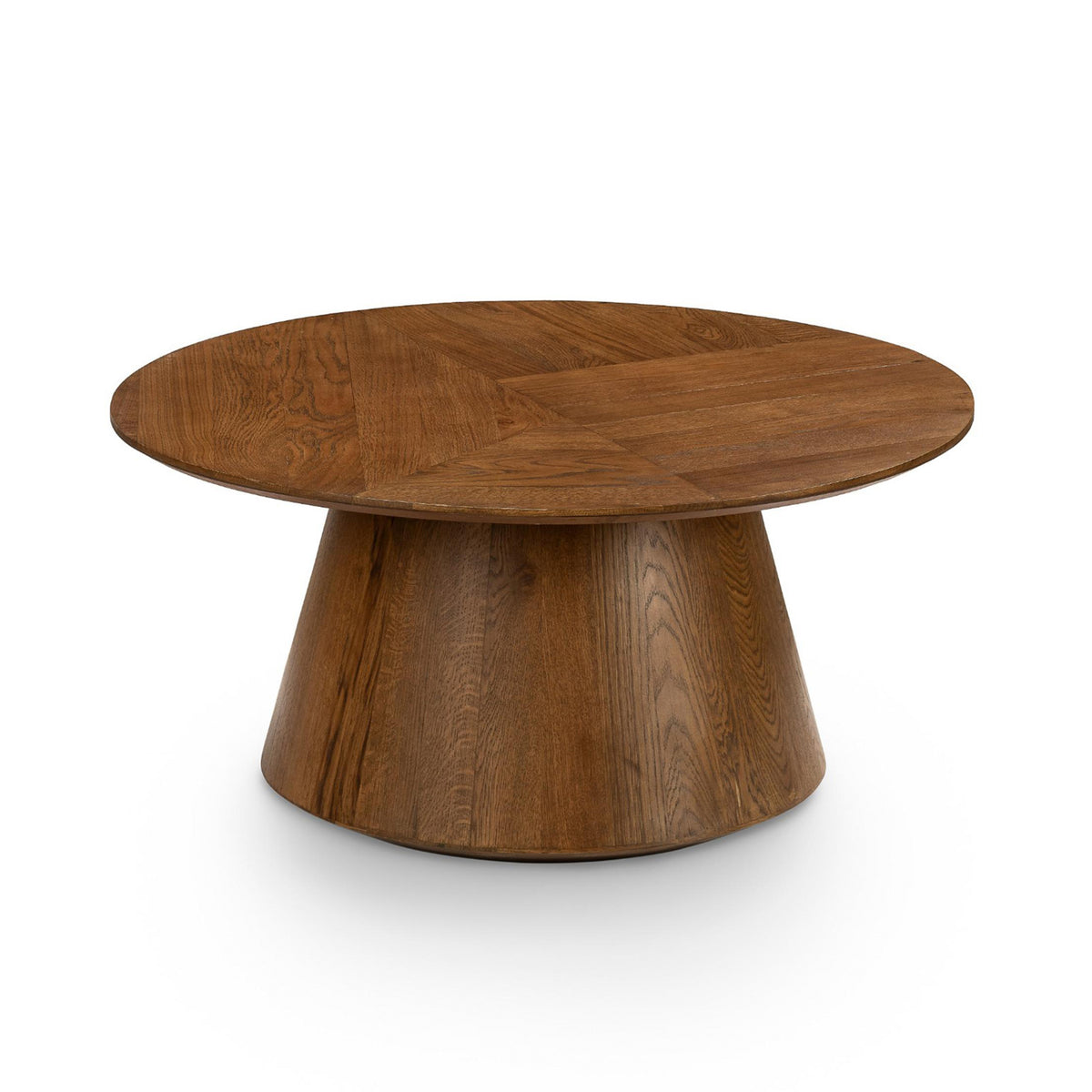 Coffee table WHISPERING OAK Ø90x45cm brown