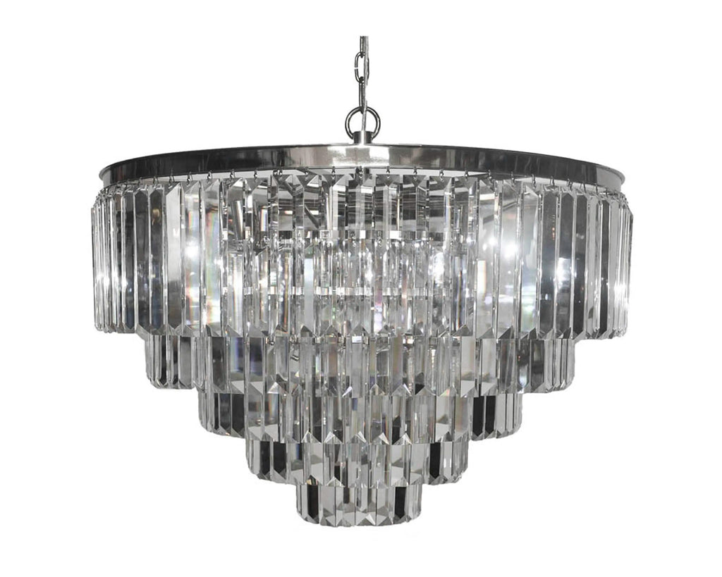 Chandelier IR/NI clear glass 80x80x51