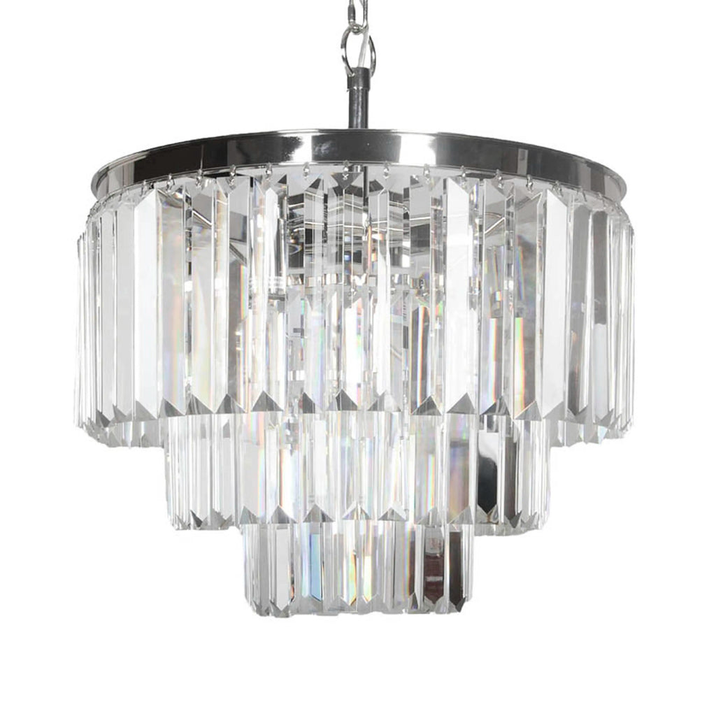 Chandelier IR/NI clear glass 50x50x50