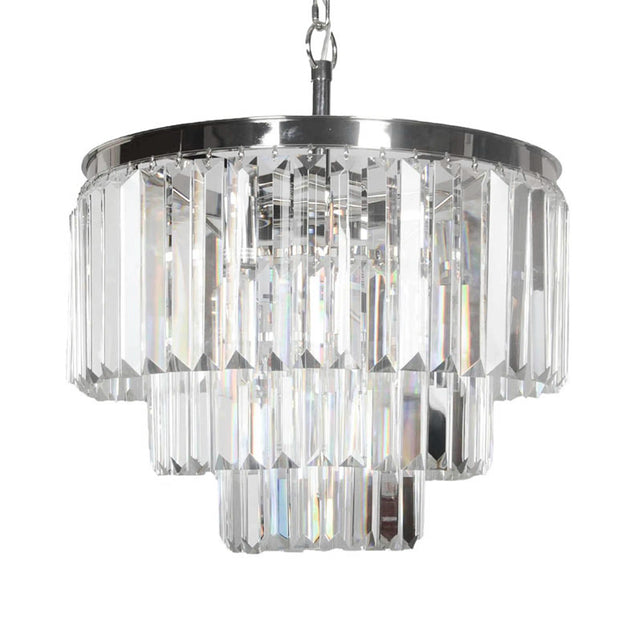 Chandelier IR/NI clear glass 50x50x50
