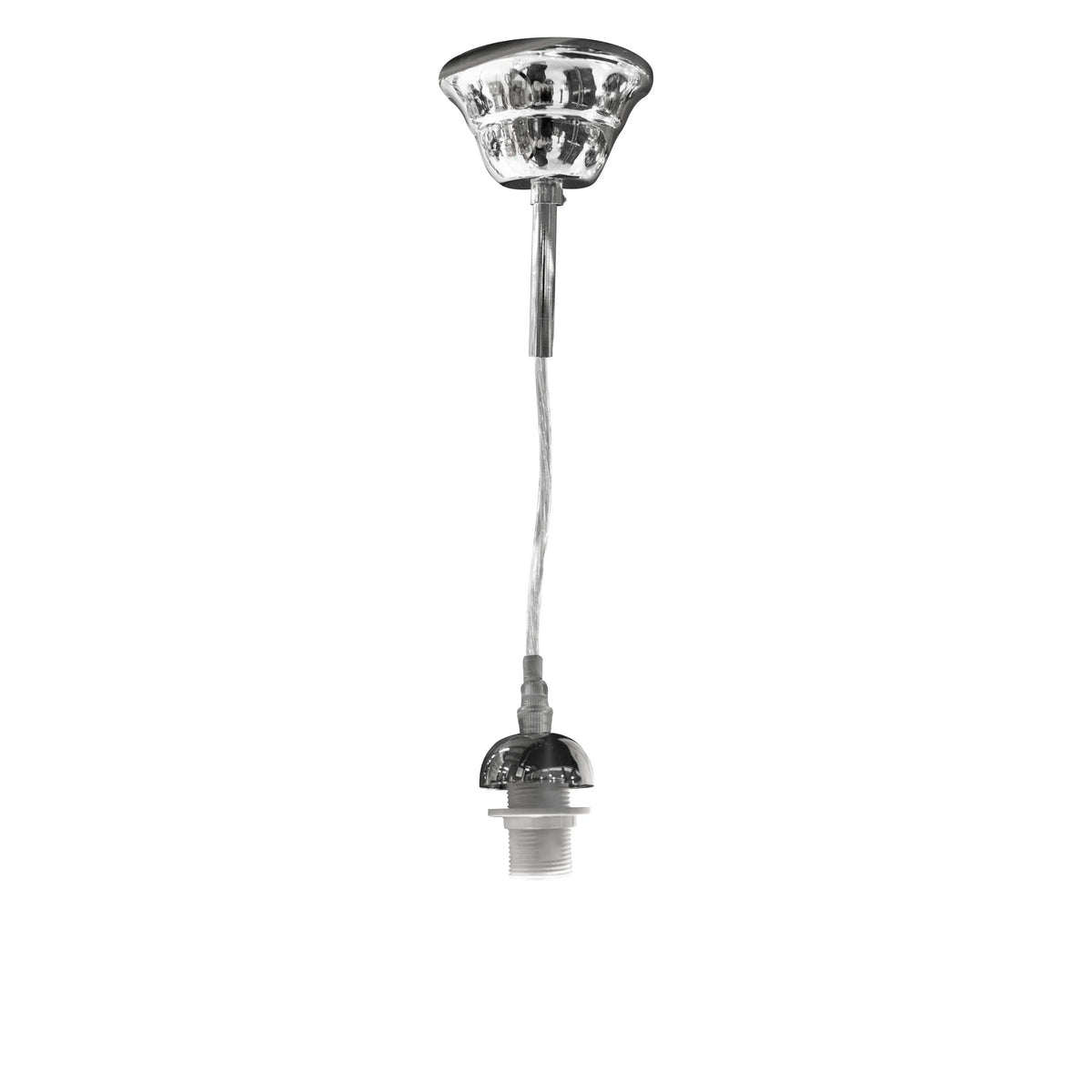 Pendant nickel E14 150cm