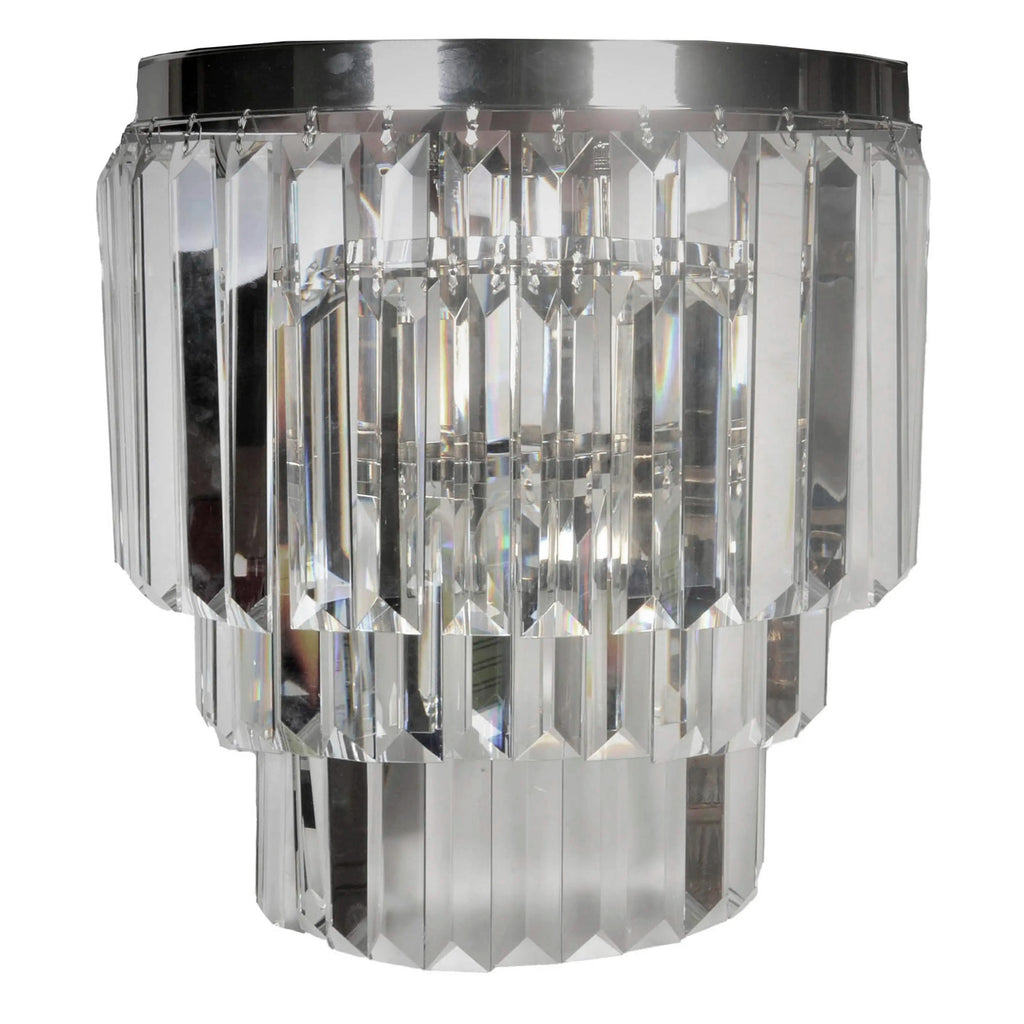 Wall lamp IR/NI clear glass 38x18x39