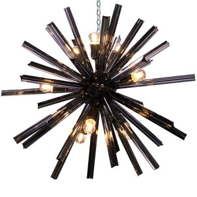 Ceiling lamp IR/BLACK smoke glass 75x75x75