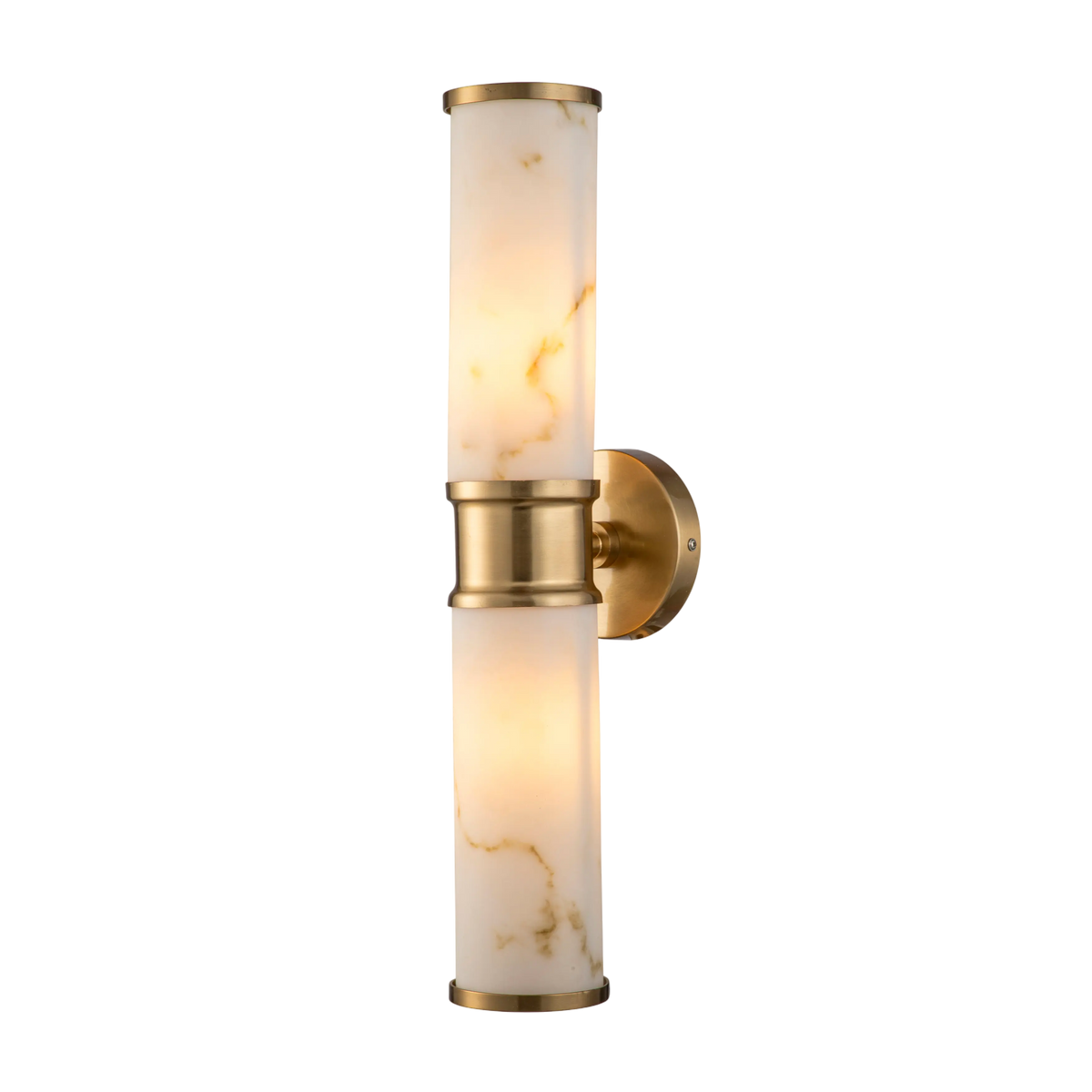 Wall lamp IR/ANT.BRASS marble look resin 12x14x45
