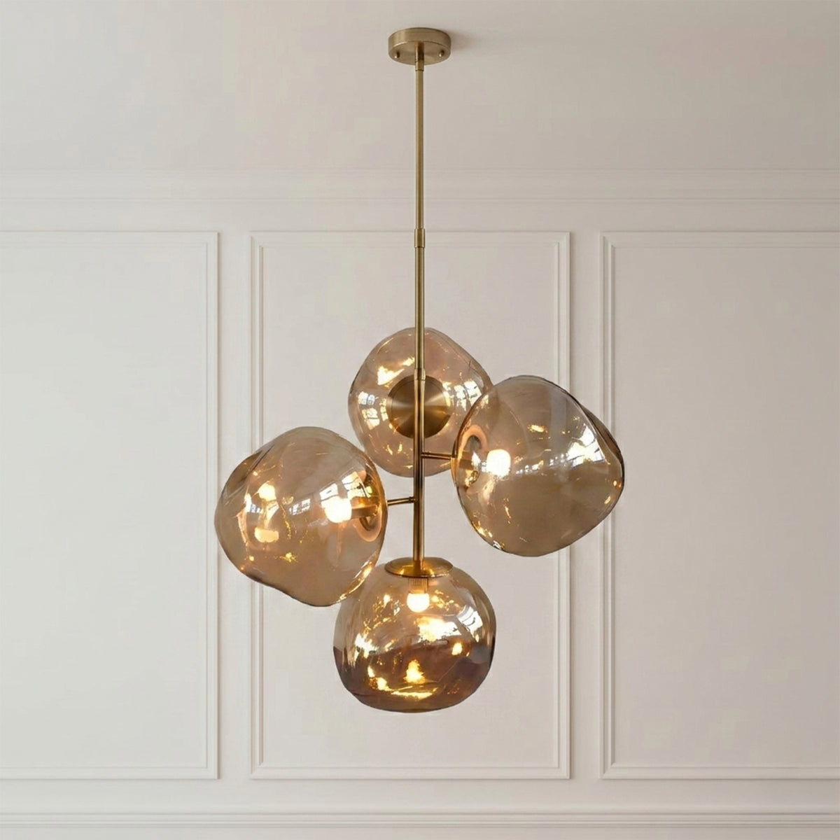 Chandelier EMBER 84x84x81cm amber
