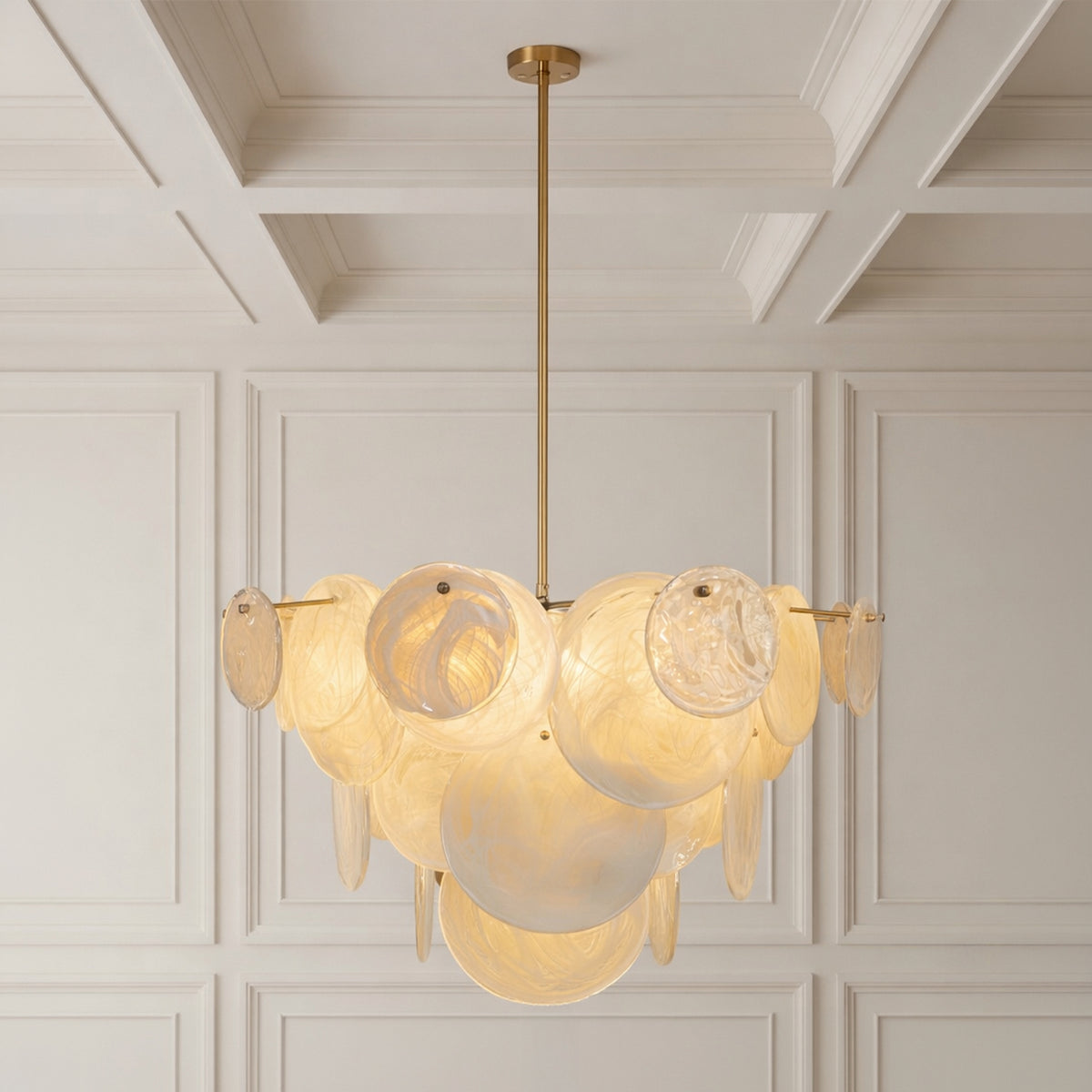 Plafondlamp GLEAM Ø87x53cm zand