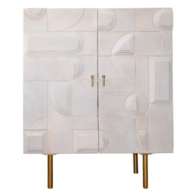 Chest whitewash mango wood 92x43x116