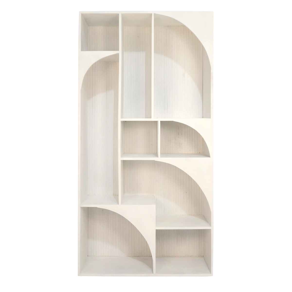 Shelves whitewash mango wood 92x38x187