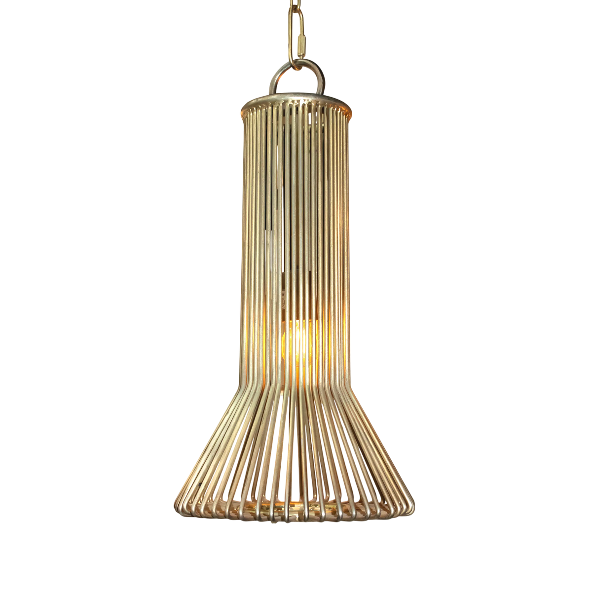Ceiling lamp IR/BRONZE w/glass 26x26x52