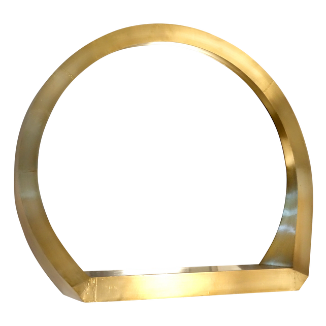 Mirror shelf BRASS 104x26x93
