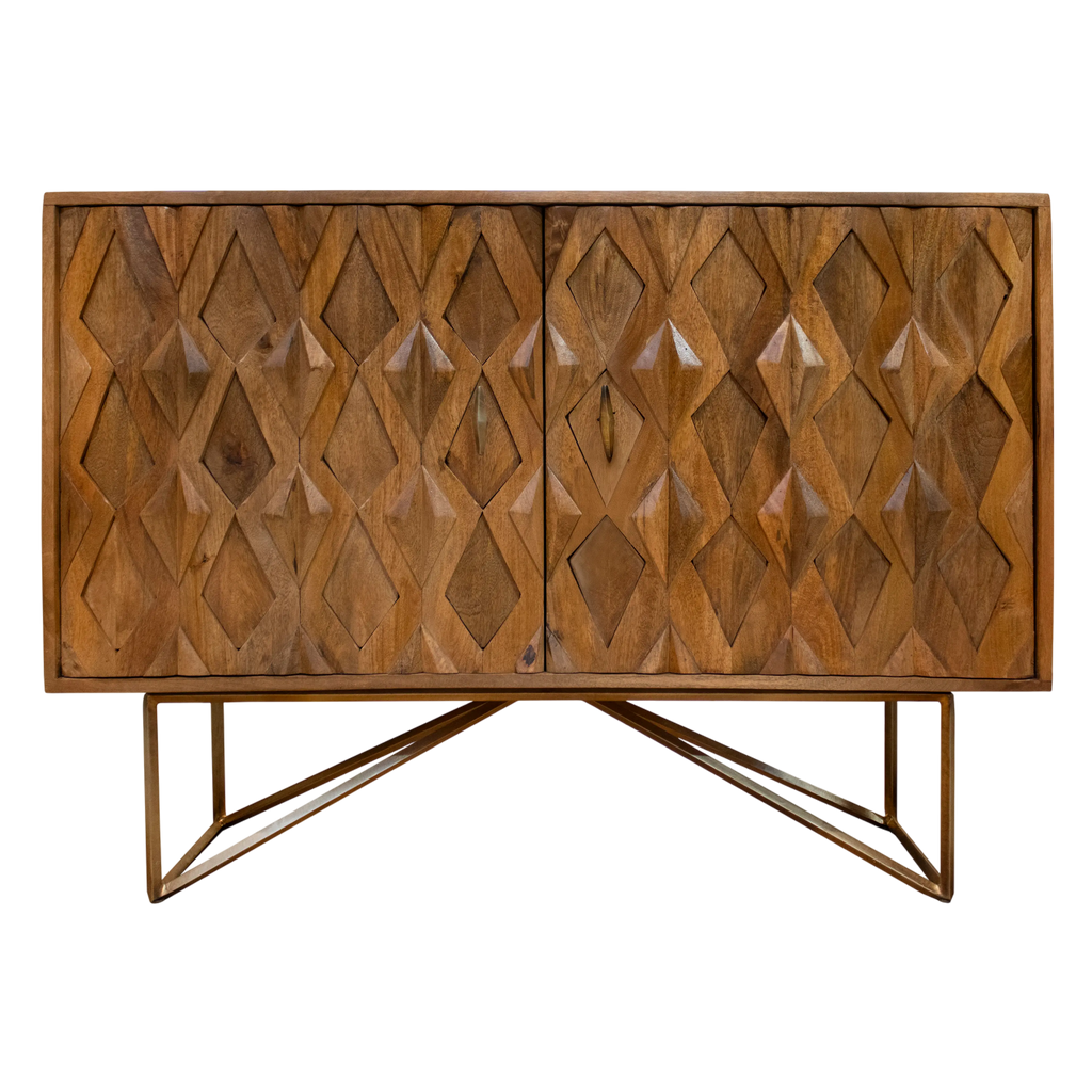 Sideboard ASTRO 122x42x88cm brown mango