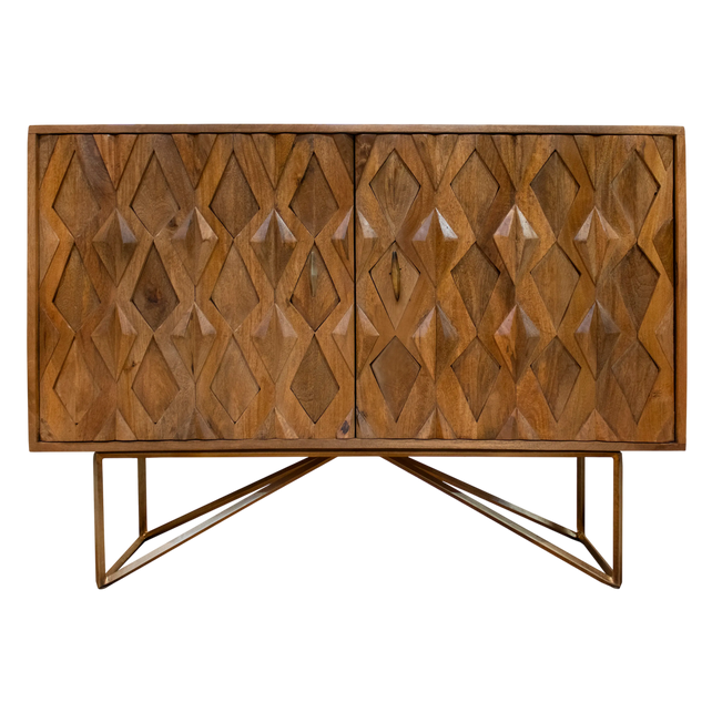 Sideboard ASTRO 122x42x88cm brown mango