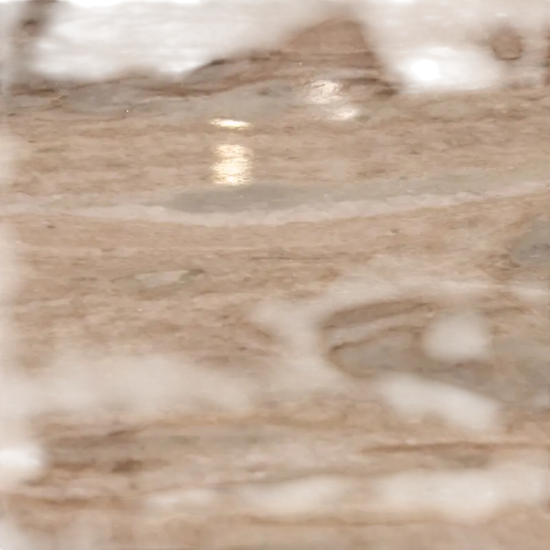 Side table SET/2 w/marble top IR/BRASS Ø45x64/Ø37x48cm