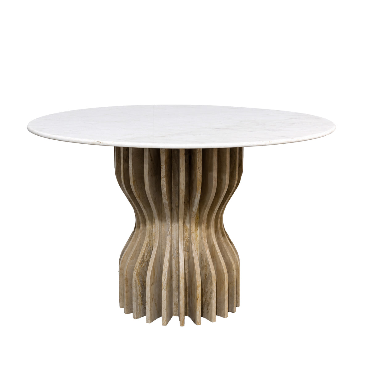 Dining table VIENNA Ø120x76cm natural wood