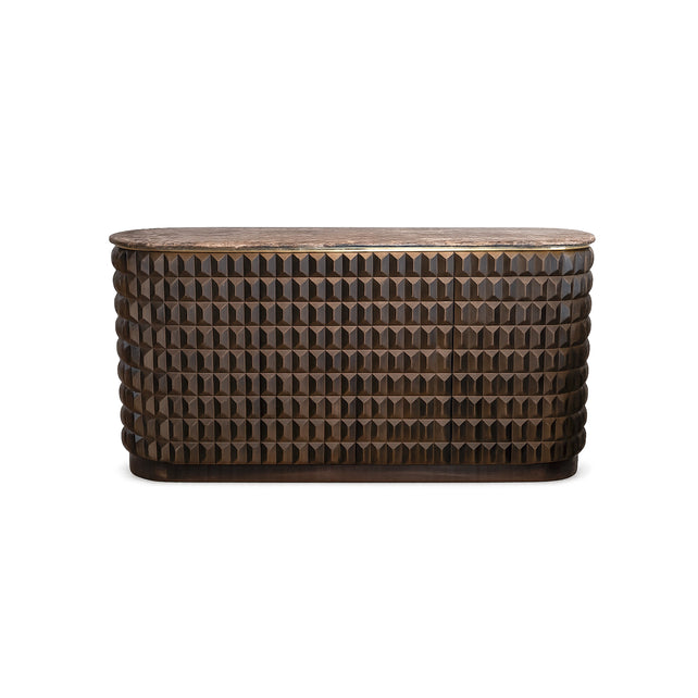 Sideboard GRAZ 154x41x75cm dark brown wood
