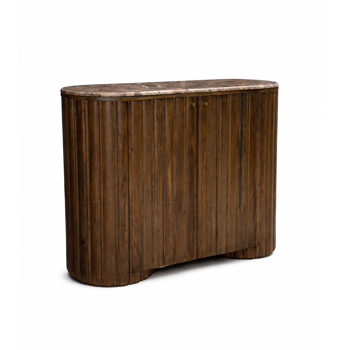 Sideboard LINZ 110x42x78cm dark brown wood
