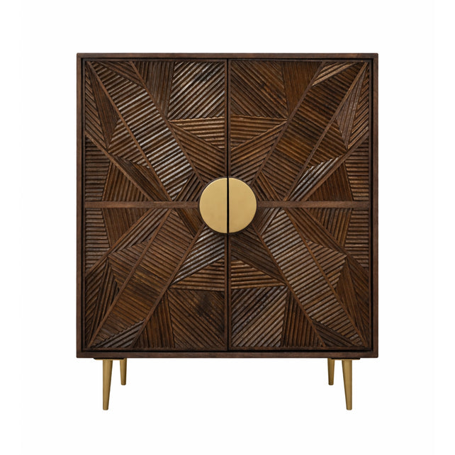 Kommode SALZBURG 91x40x109cm dunkles Holz