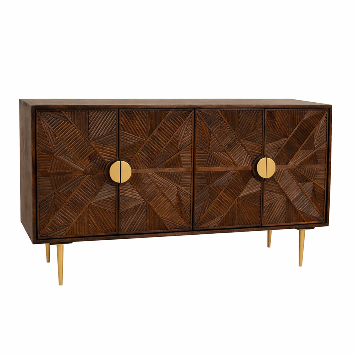 Dressoir SALZBURG 152x40x83 donkerbruin hout