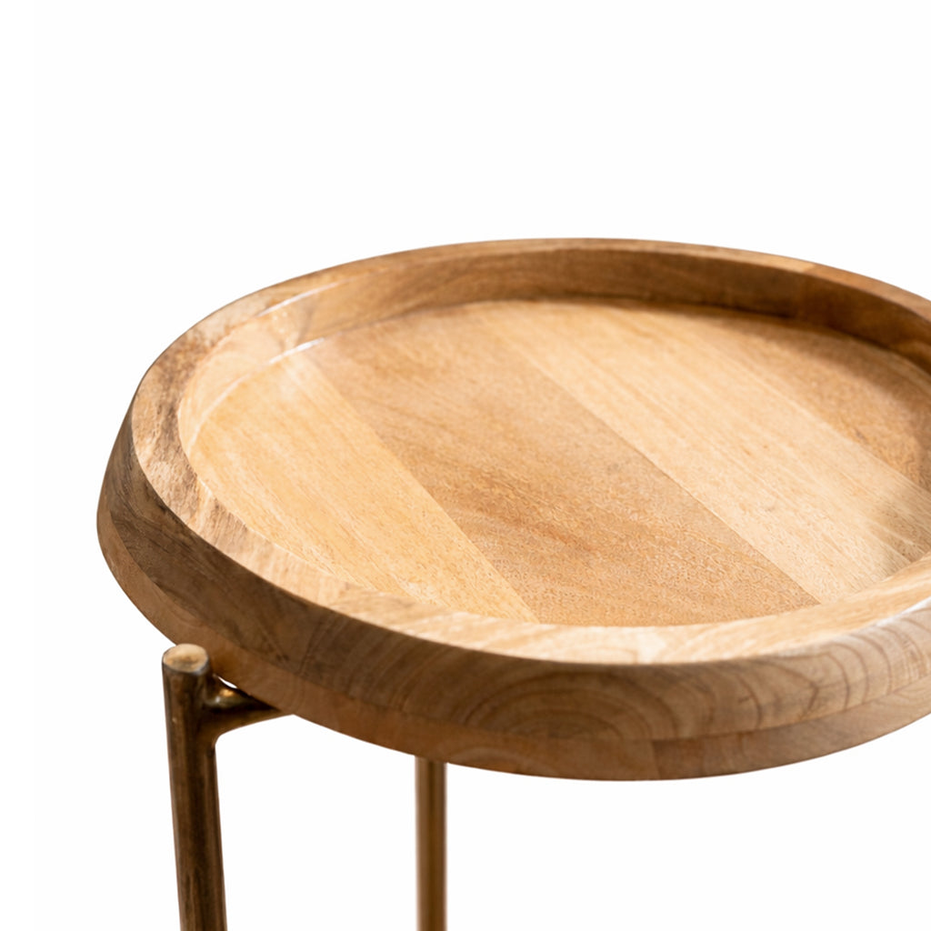 Serveerwagen WELS 57x45x76cm naturel hout