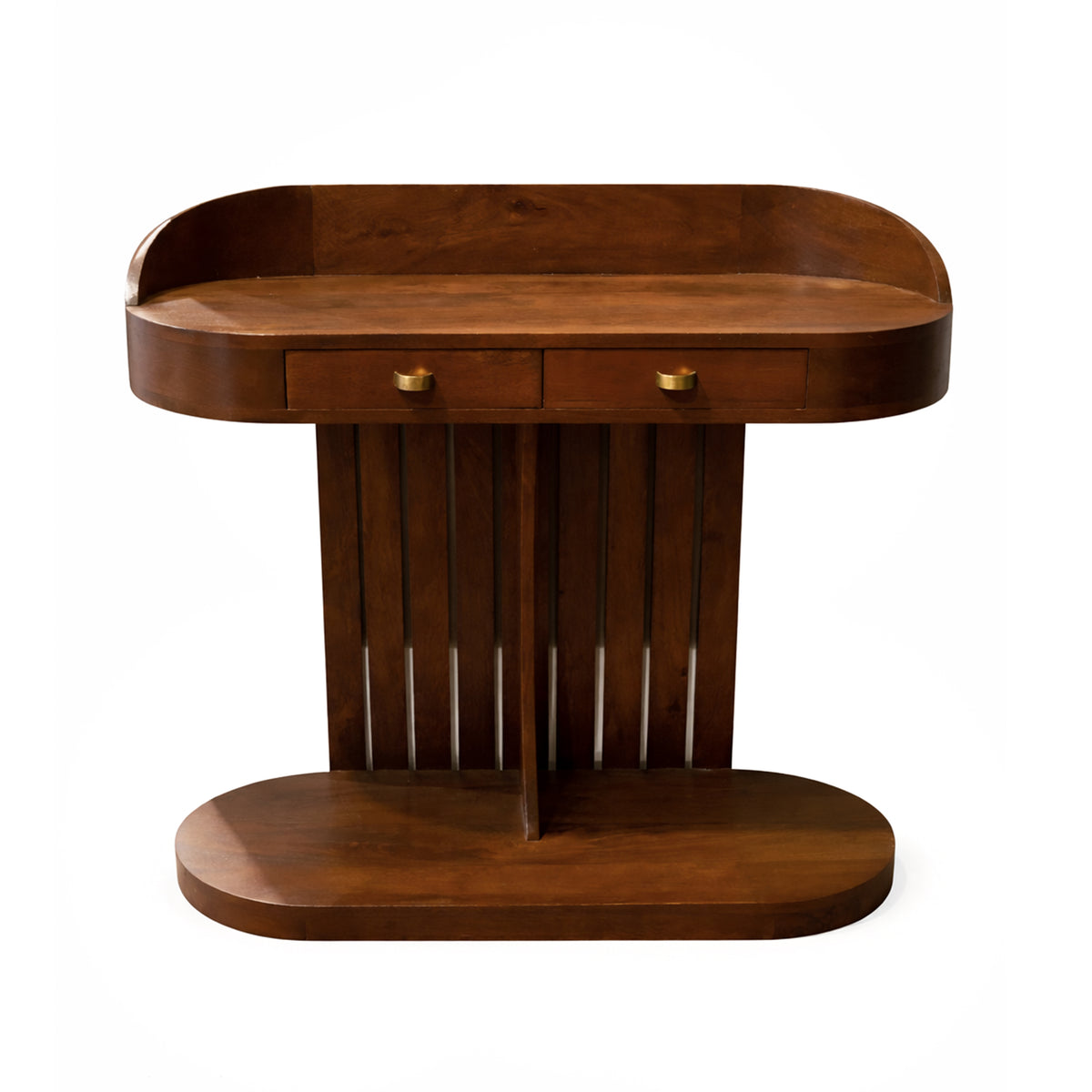 Console table LIENZ 91x43x89cm brown wood