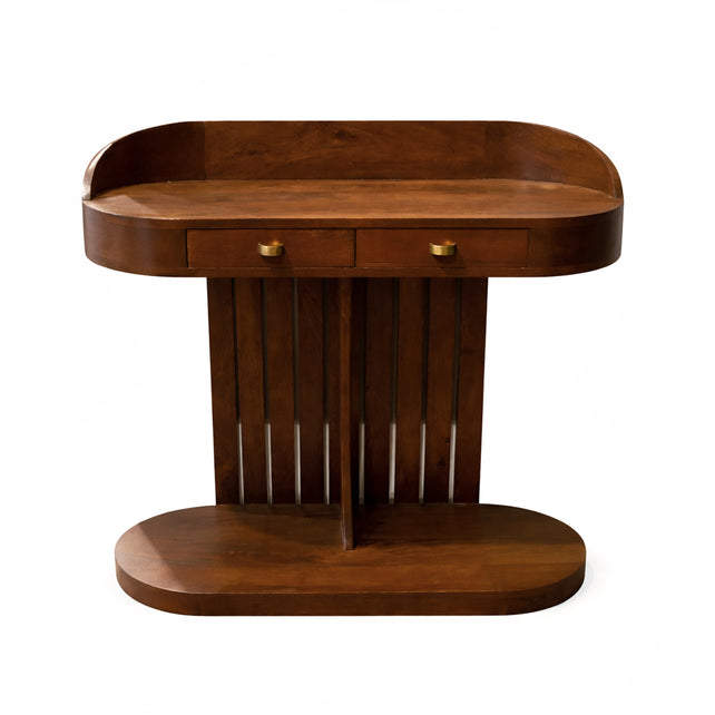 Console table LIENZ 91x43x89cm brown wood