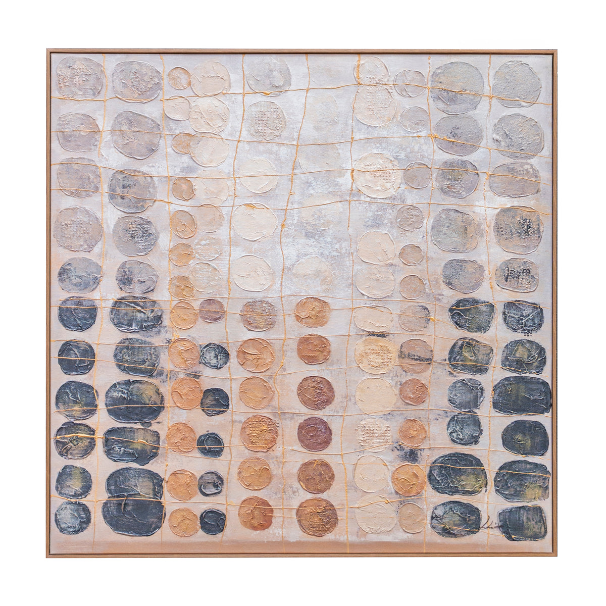 Handpainting HOWARD 100x100cm brown