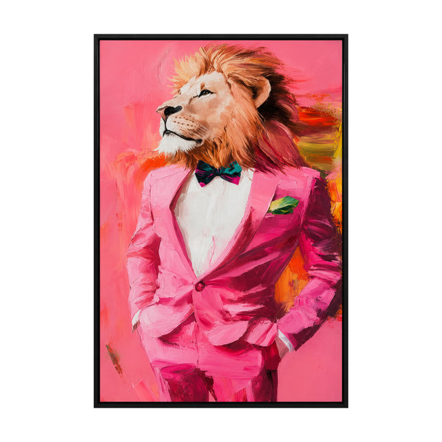 Handgeschilderd EDWARD 70x100cm roze