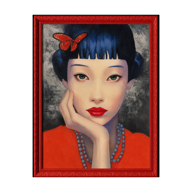 Handpainting EMERSON 90x120cm rood