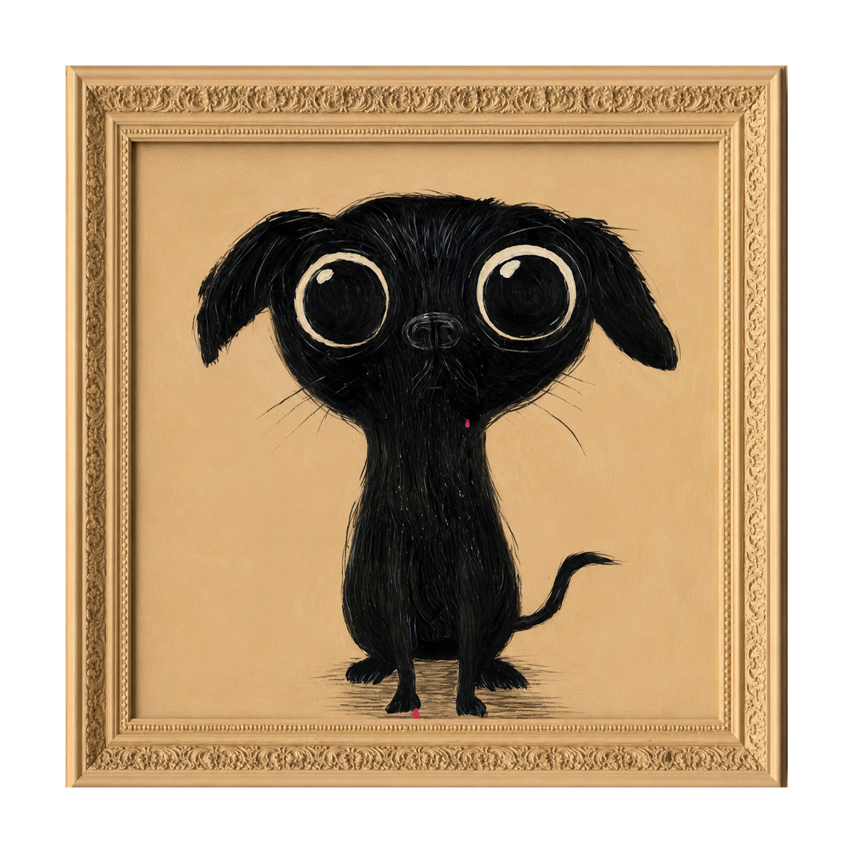 Handpainting KEVIN 40x40cm beige