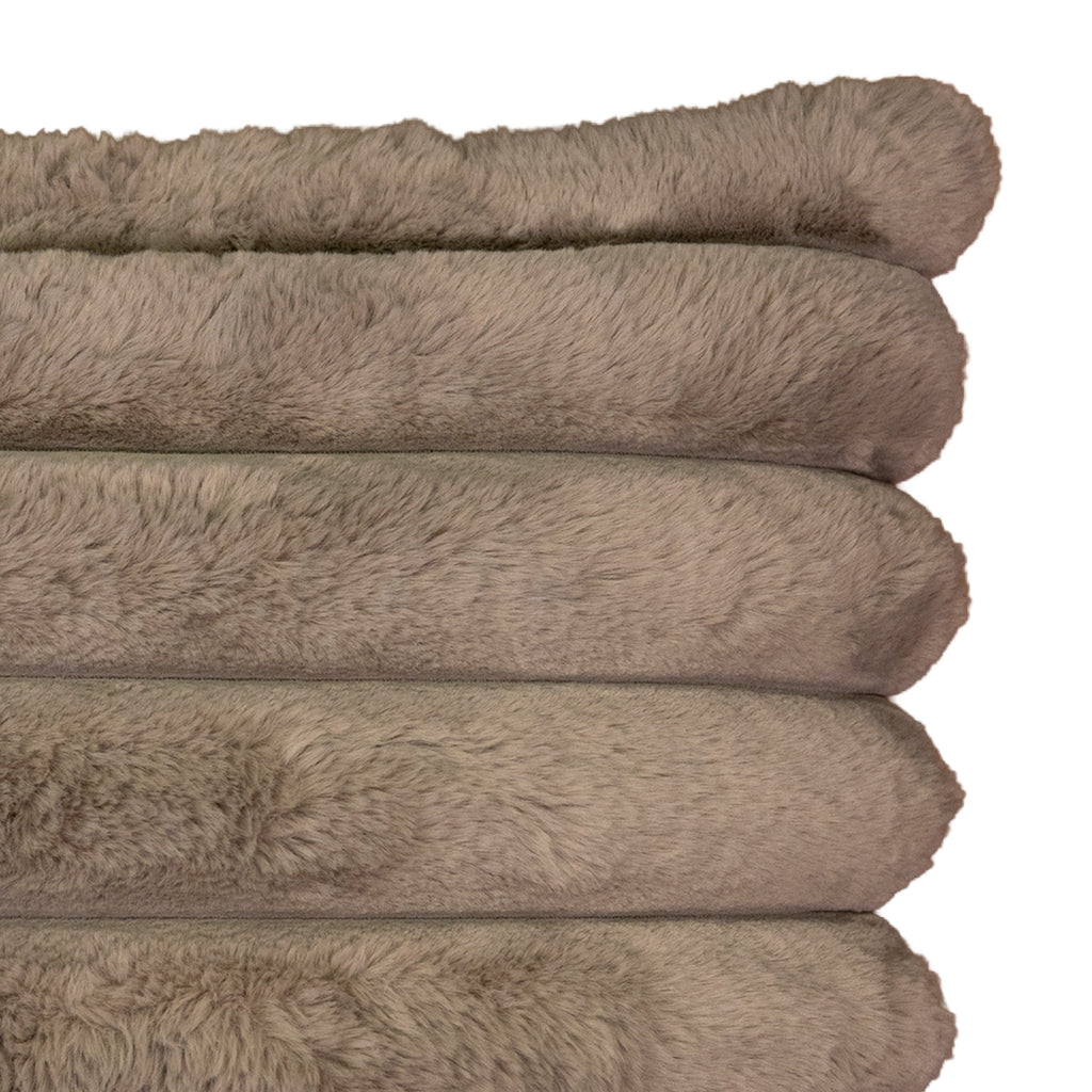 Cushion ROSA faux fur 50x50cm stone