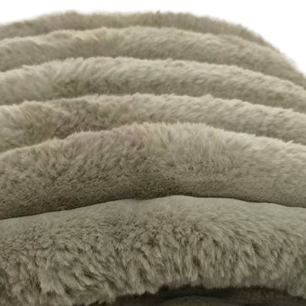 Throw ROSALIA faux fur 170x130cm stone