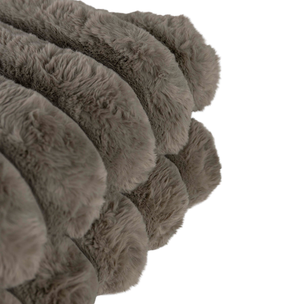 Throw ROSALIA faux fur 170x130cm dark chocolate