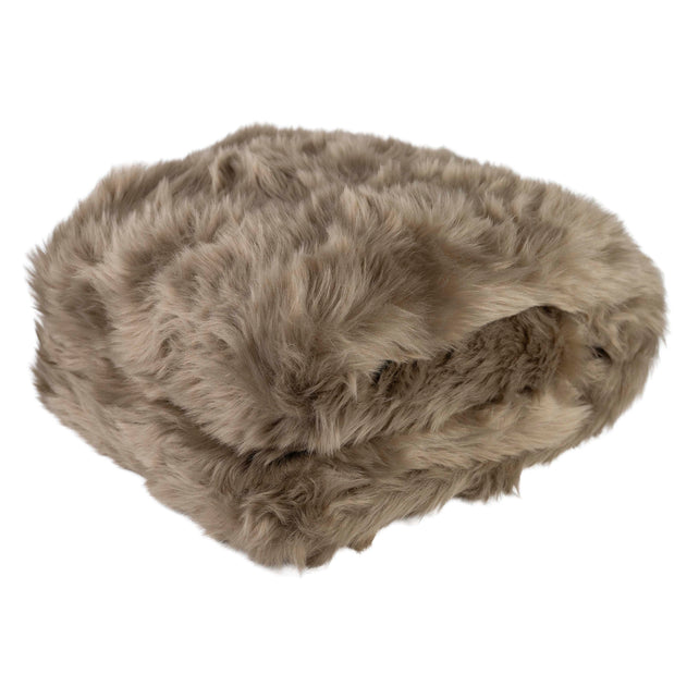 Throw champagne faux fur 170x130
