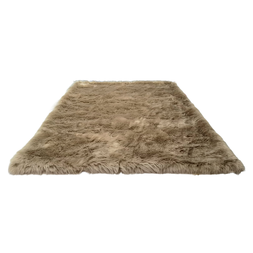Throw champagne faux fur 170x130