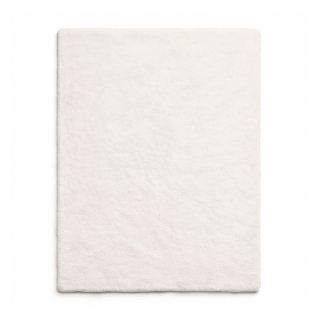 Rug rabbit faux fur ivory 160x230x5