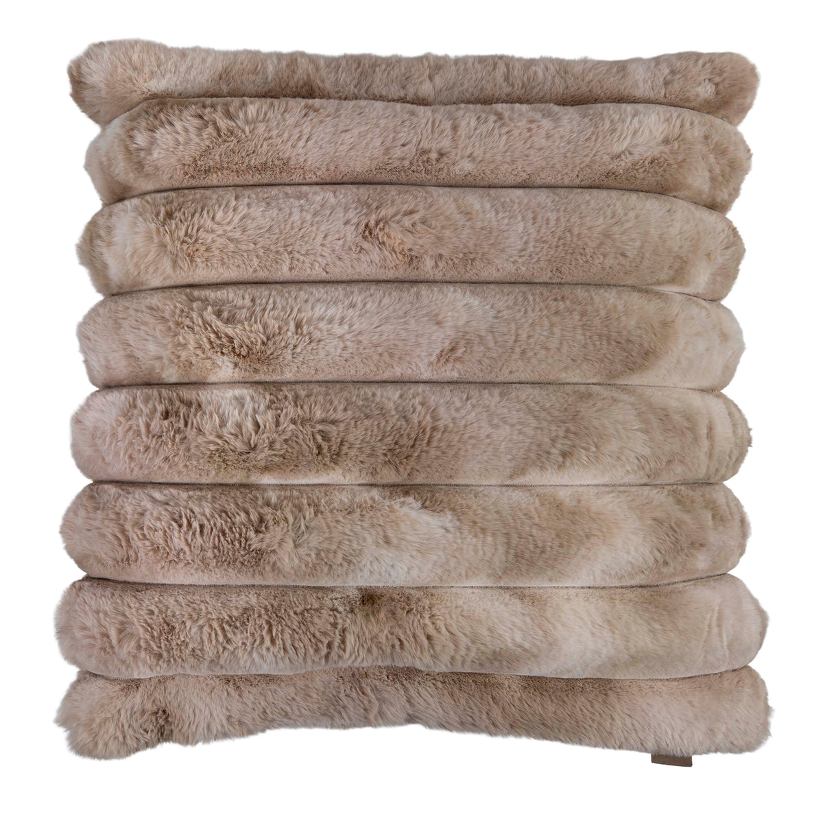 Cushion ROSA faux fur 50x50cm caramel macchiato