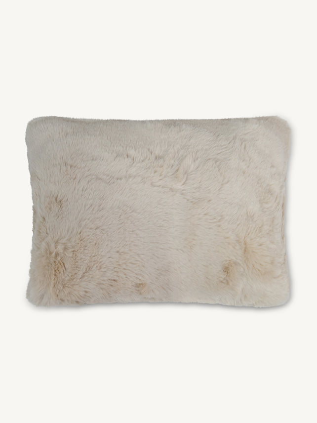 Cushion SUSAN faux fur 50x35cm beige