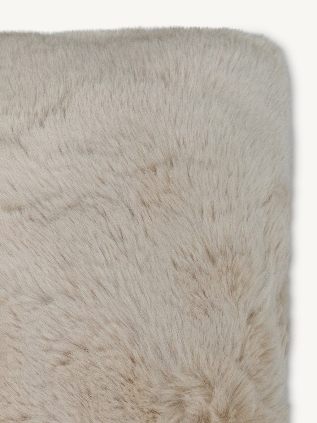 Cushion SUSAN faux fur 50x35cm beige