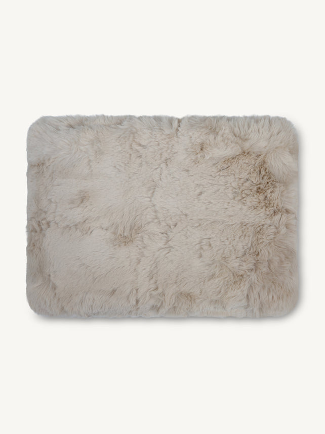 Throw SUSANNAH faux fur 130x170cm beige